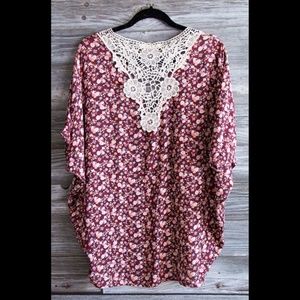 NWOT Floral top